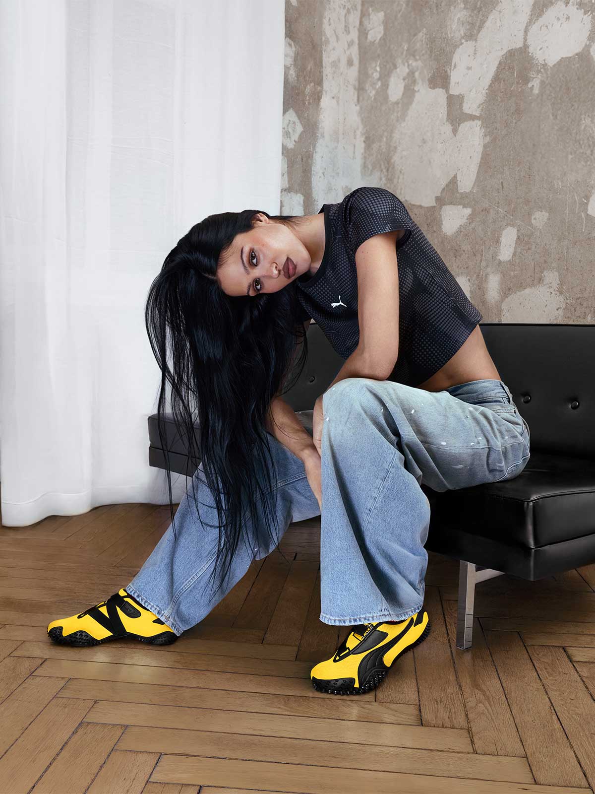 Amelia Gray leads Puma’s campaign for the Pelé Yellow Mostro