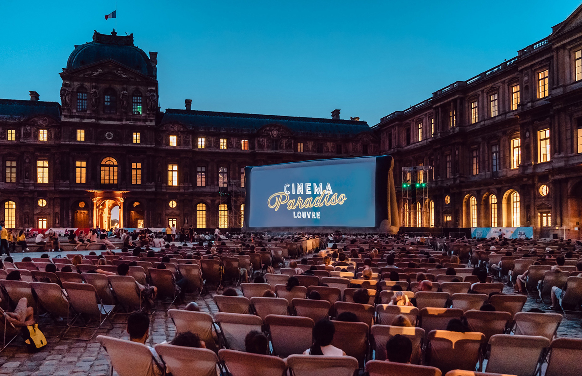 Chanel and Cinema Paradiso at the Louvre | Source: mk2