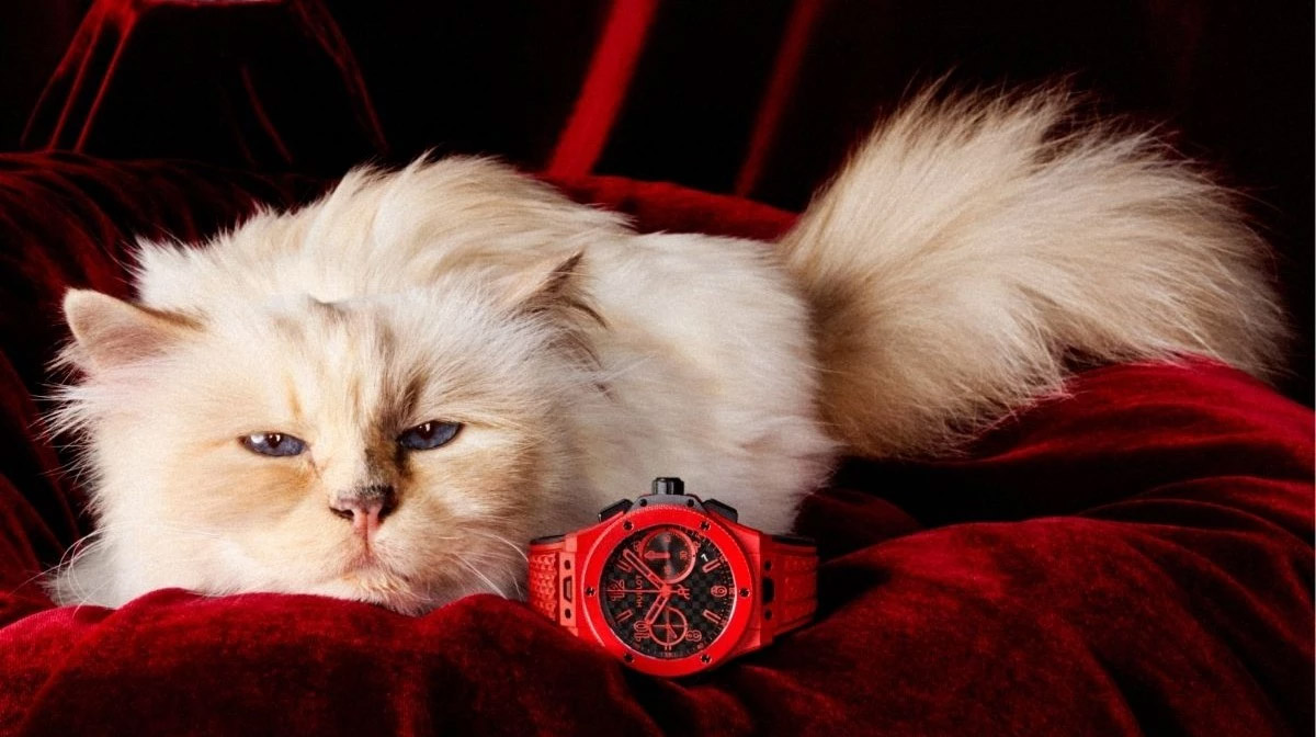 Karl Lagerfeld’s Cat Choupette for Hublot’s Campaign