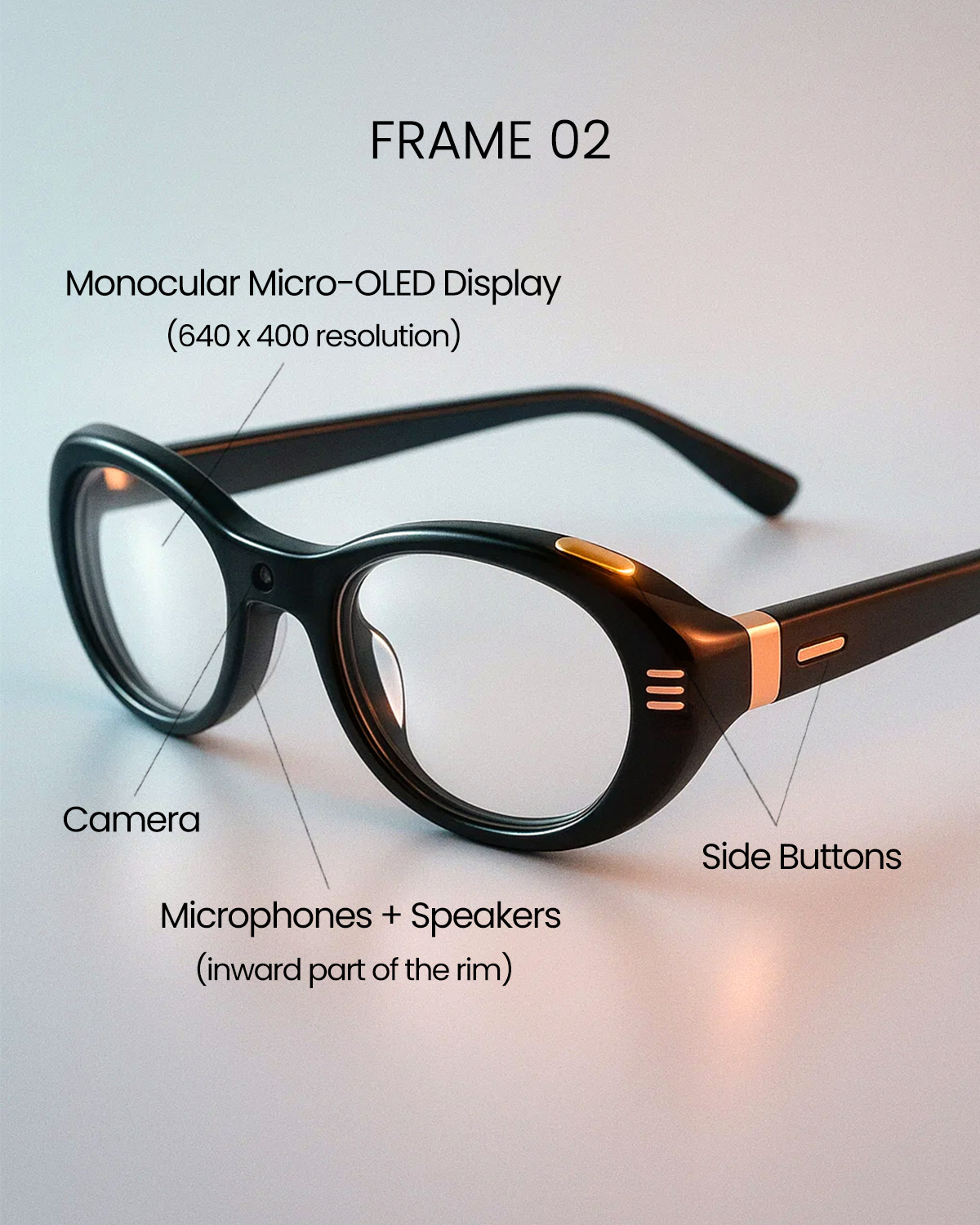 Google X Gentle Monster Glasses design concept, Frame 02. Designed by Alexei Key.
