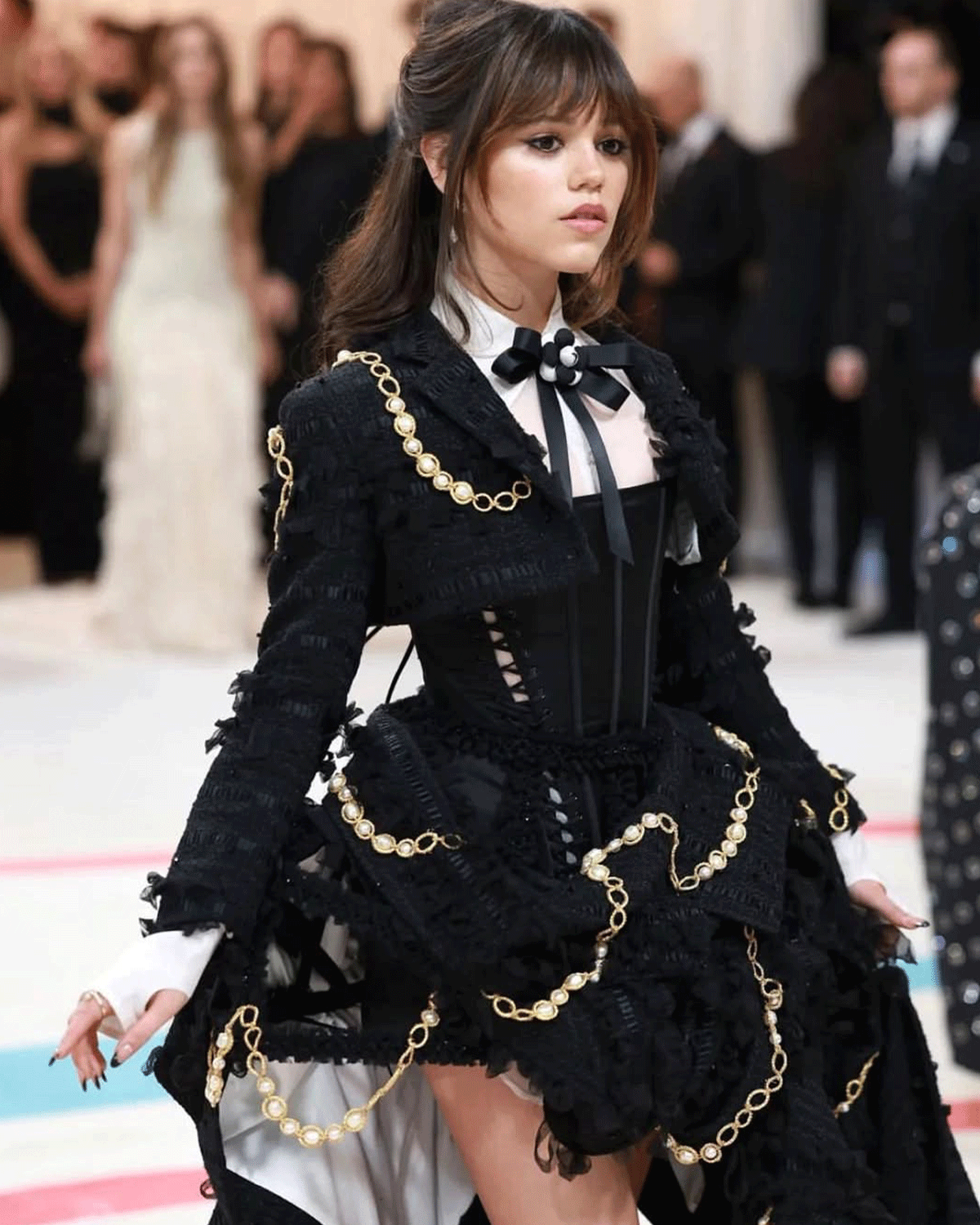 Jenna Ortega in Thom Browne for the 2023 Met Gala
