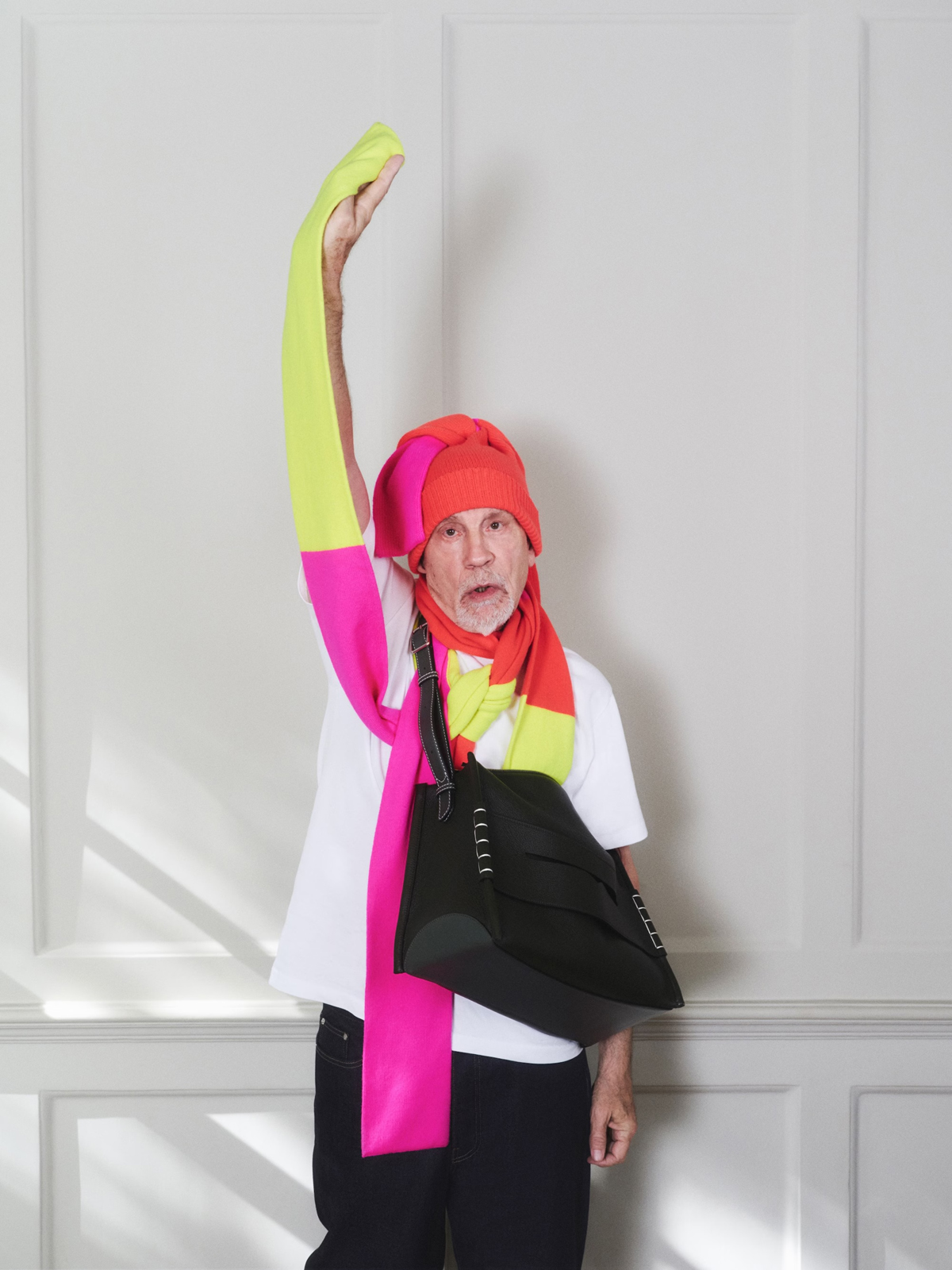 John Malkovich for JW Anderson Loafer Bag Campaign Review