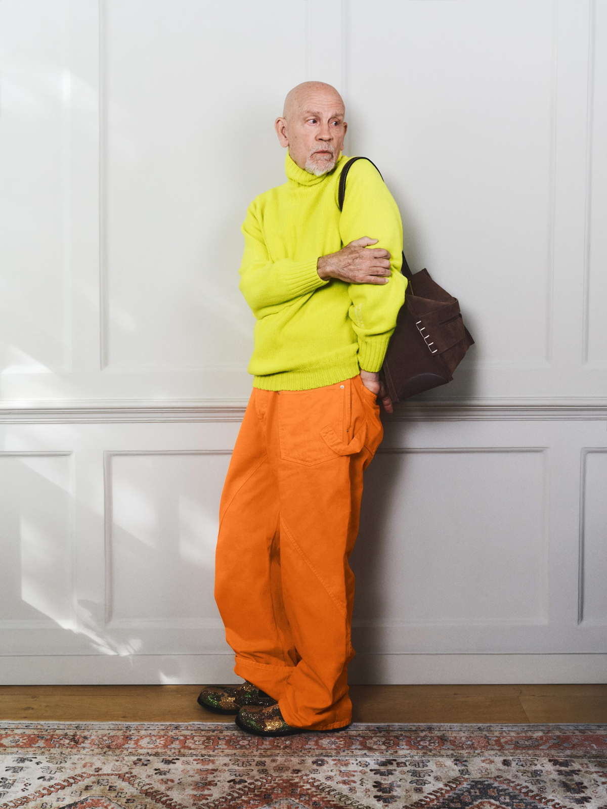 John Malkovich for JW Anderson Loafer Bag Campaign Review