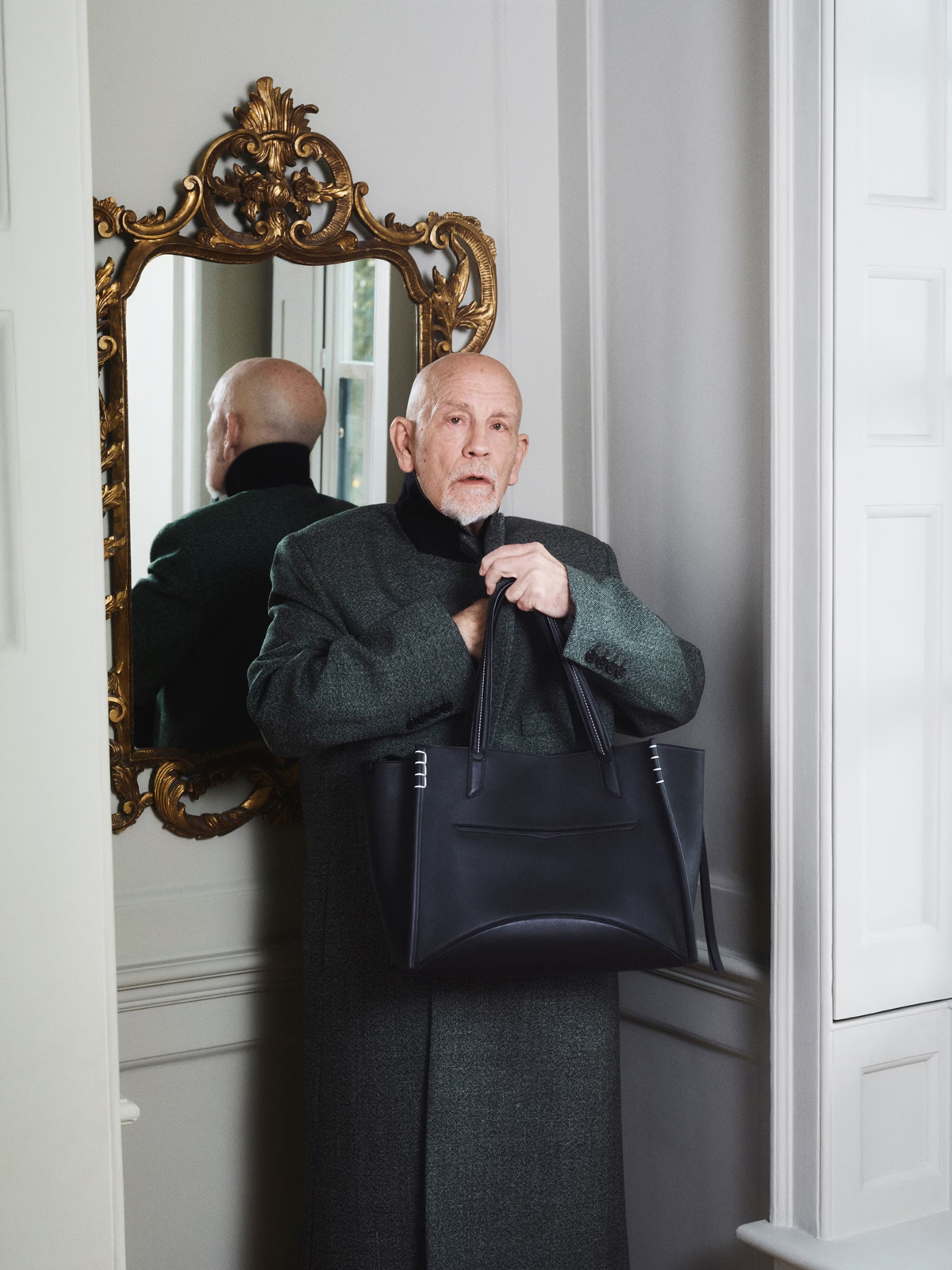John Malkovich for JW Anderson Loafer Bag Campaign Review