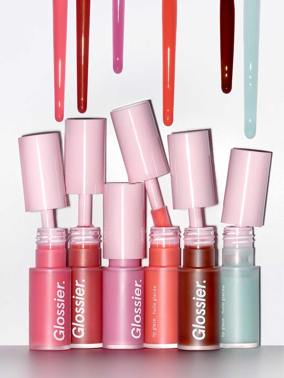 KATSEYE and Glossier’s Lip Glaze Drops in Six Signature Shades