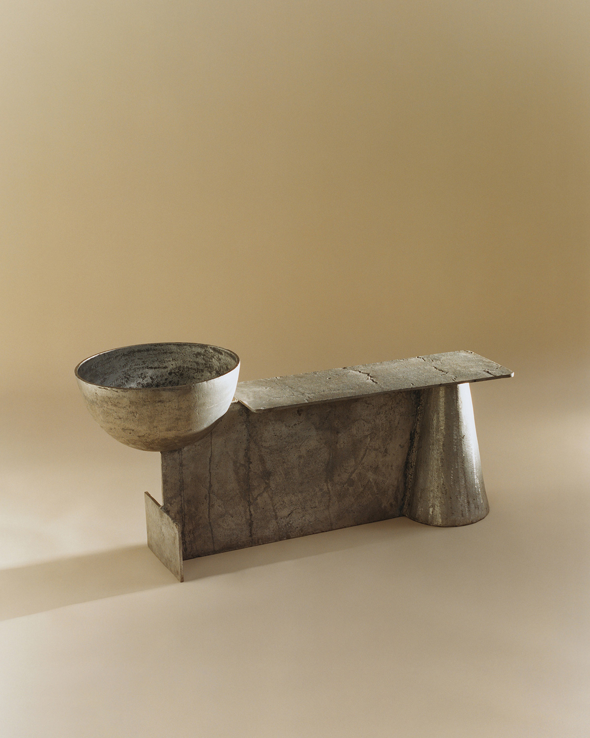 TM Bench with Bowl (2023) by Nifemi Marcus-Bello | Courtesy of LOEWE FOUNDATION