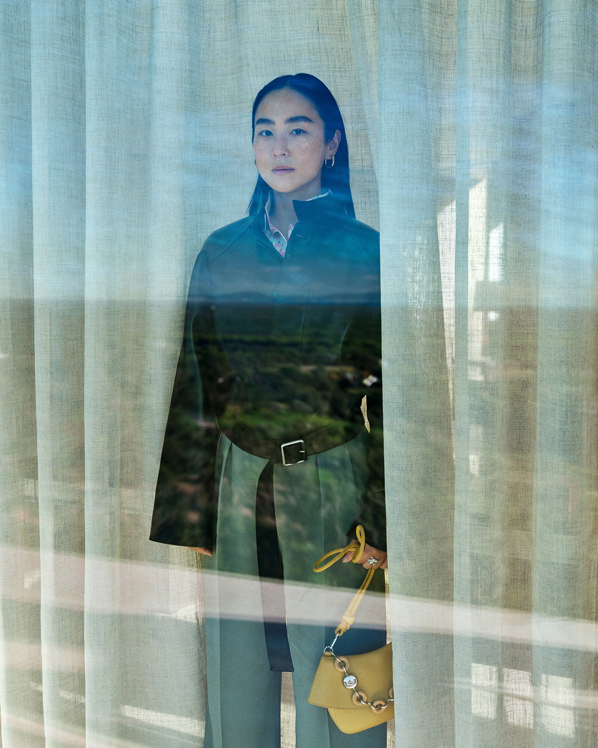 Greta Lee for Loewe’s Fall Campaign