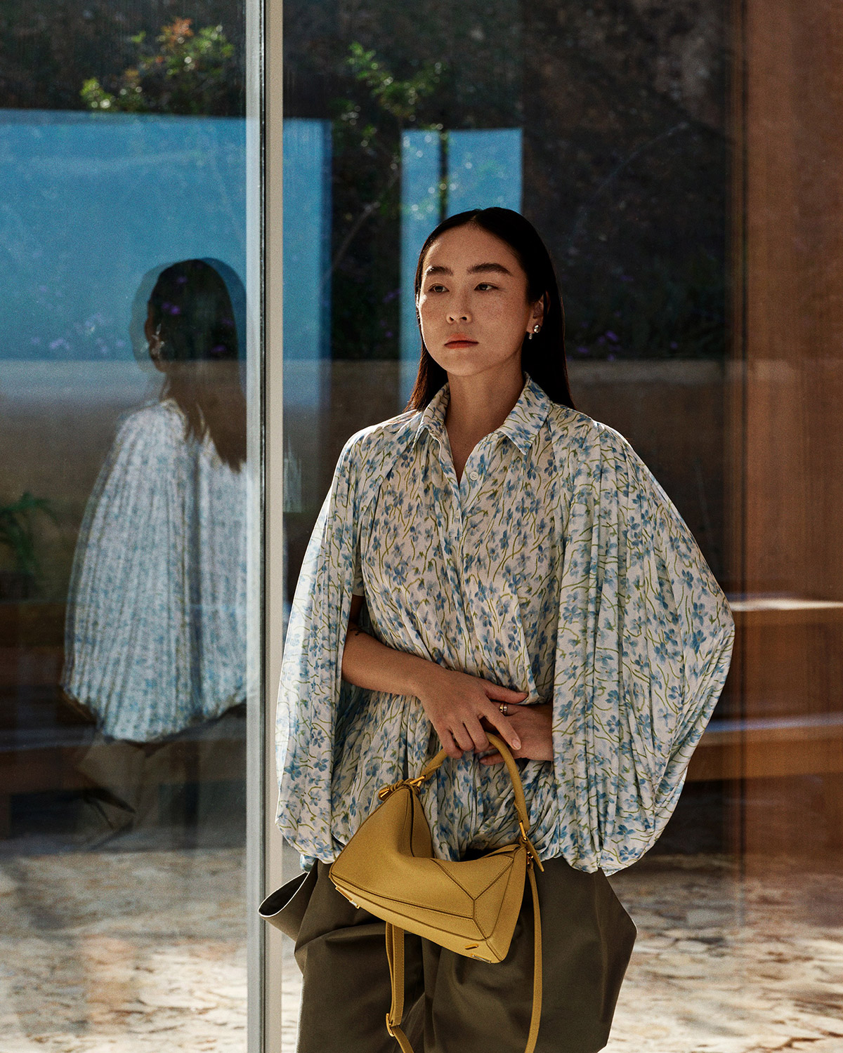 Greta Lee for Loewe’s Fall Campaign