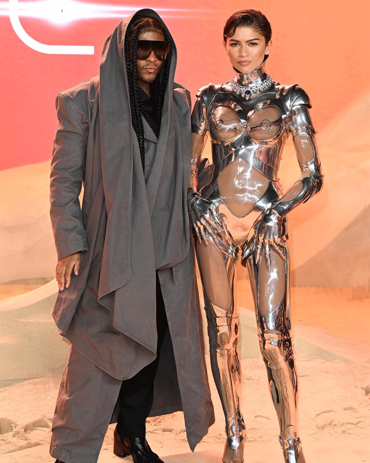 Zendaya in Mugler for the London premiere of "Dune: Part Two"