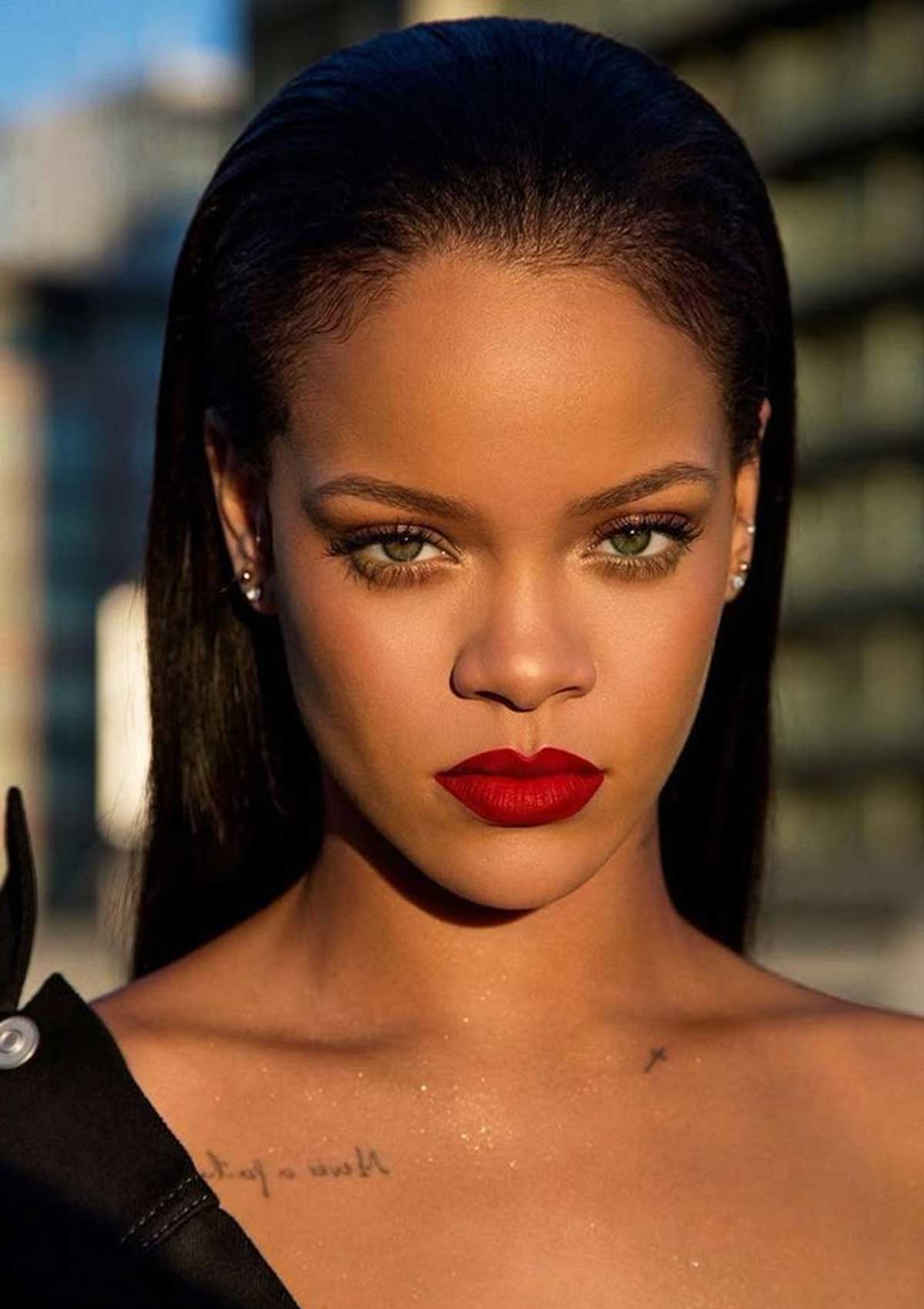 Rihanna Red Lipstick
