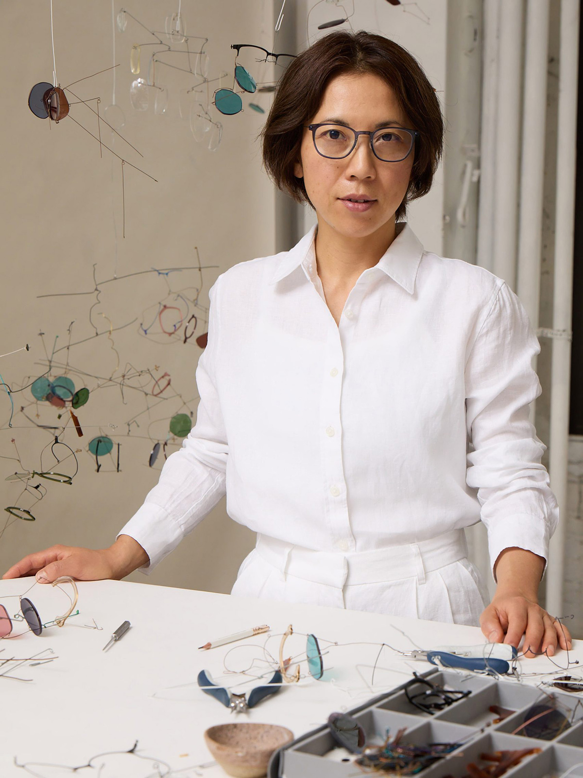 Nishikawa specialises in making sculptural mobiles | Image by Jeff Henrikson