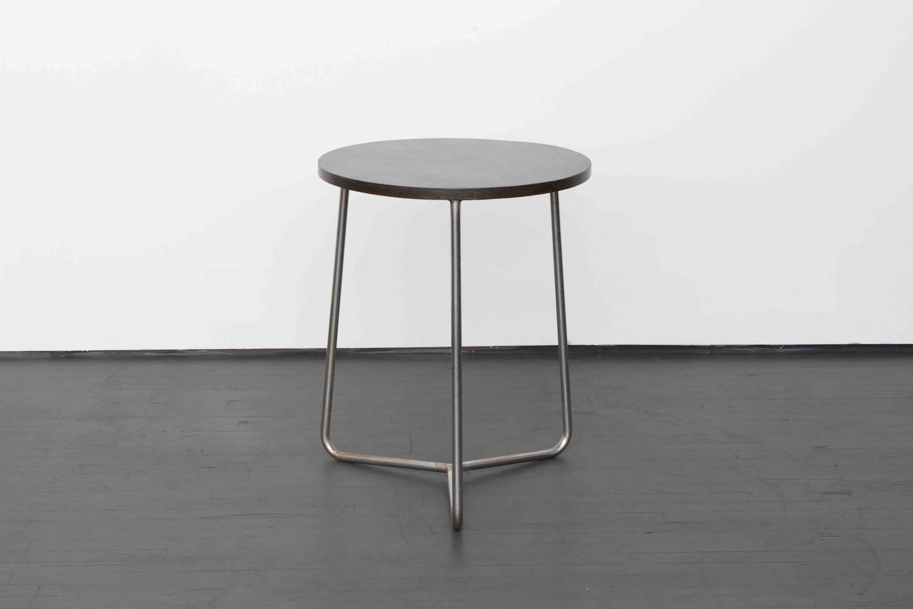 Louis Sognot, Round Wood and Metal Side Table, 1930 | Source: The Row